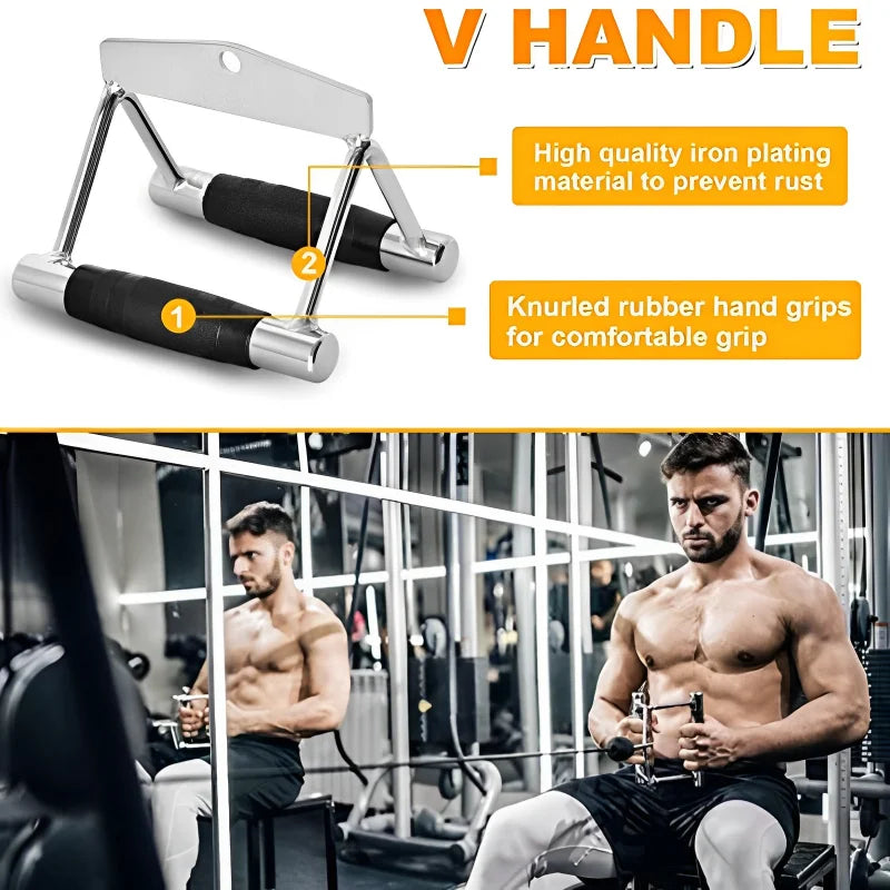 Equipment Biceps Training Double Head Pull Rope Gym Accessories Triceps Lower Press Handle Tricep Laterals Muscle