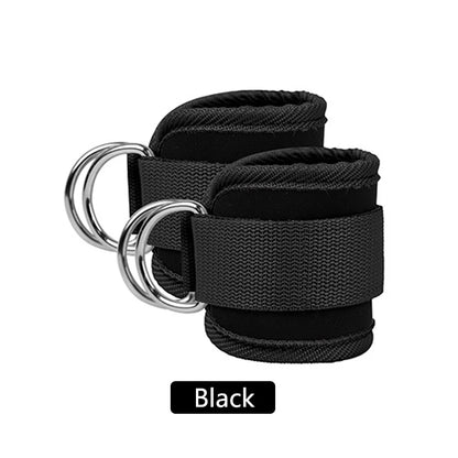 Fitness Sports Straps Adjustable D-Ring Support Cuffs Ankle Gym Workouts Pulley With Buckle Guard Leg Strength Safety Abductors