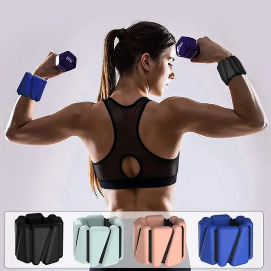 1/2lbs Wrist Weights Yoga Fitness Exercise Triangle Silicone Adjustable Ankle Wrist Protector Weight Bracele Jogging Wristband