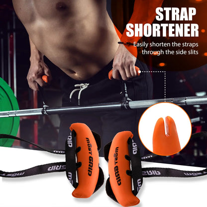 Pull Up Handles Grips Gym Training Fitness Grip Resistance Band Handles