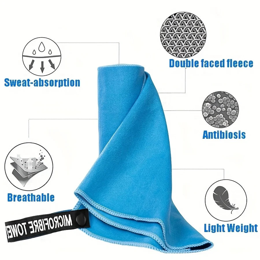 1-PCS Microfiber Travel Towel, Quick Dry Towel Super Absorbent Compact Lightweight