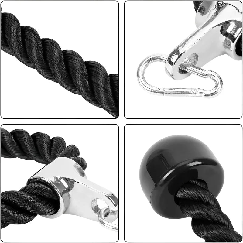 Equipment Biceps Training Double Head Pull Rope Gym Accessories Triceps Lower Press Handle Tricep Laterals Muscle